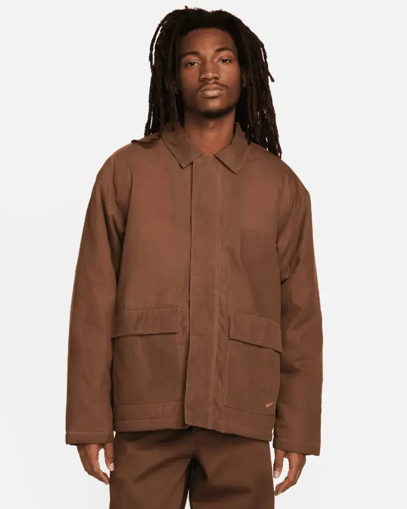 Veste workwear Nike Life Waxed Canvas Homme Marron