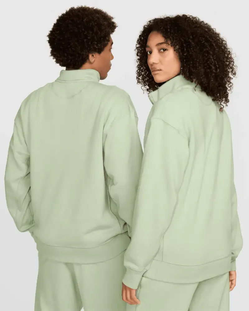 Sweat demi-zip Nike Wool Classics Unisexe Vert