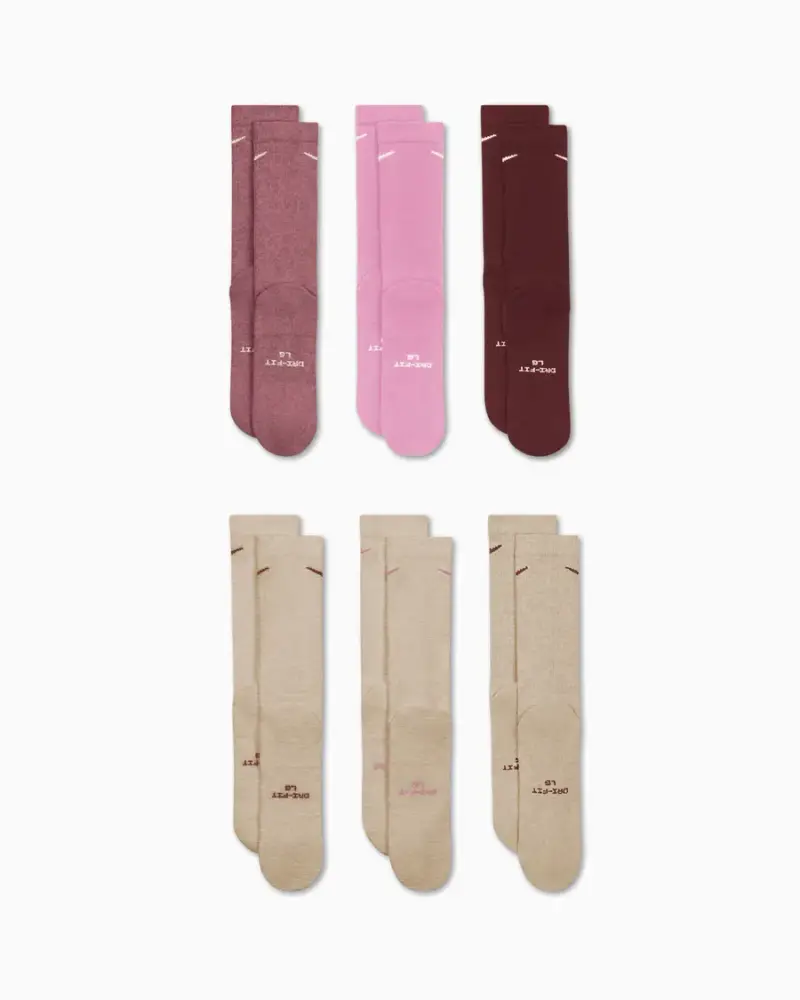 Chaussettes Nike Everyday Elevated (lot de 6) Unisexe Multicolore