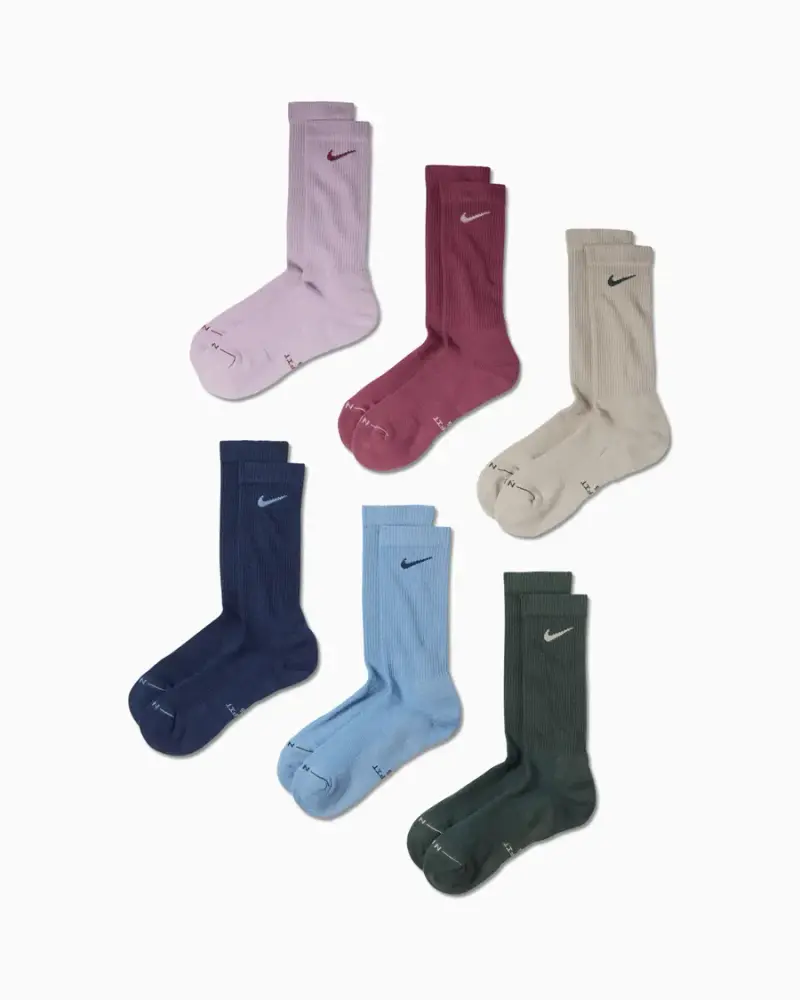 Chaussettes Nike Everyday Elevated (lot de 6) Unisexe Multicolore
