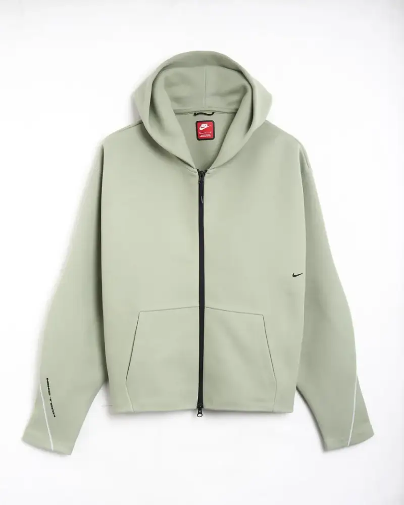 Sweat zippé Nike Tech Fleece Homme Vert