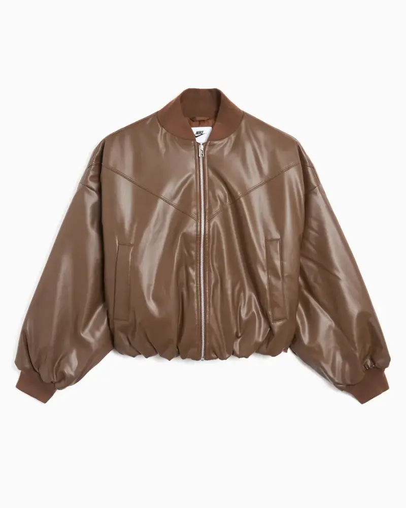 Bomber logo Nike Femme Marron