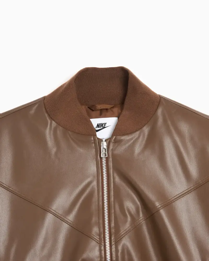 Bomber logo Nike Femme Marron