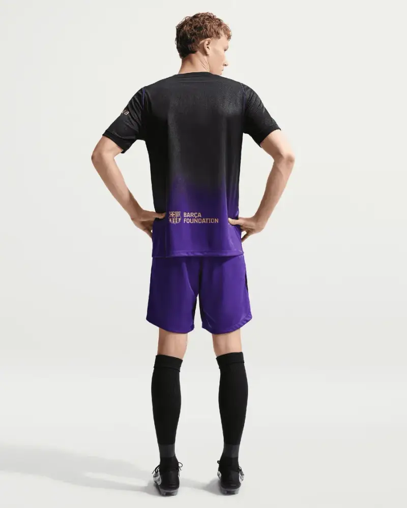 Maillot Nike x Kobe Bryant x FC Barcelona Away Homme Noir / Violet