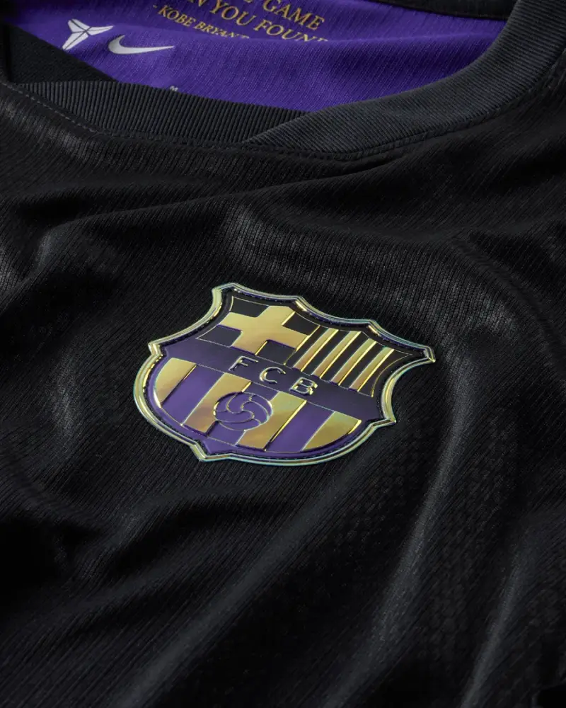 Maillot Nike x Kobe Bryant x FC Barcelona Away Homme Noir / Violet