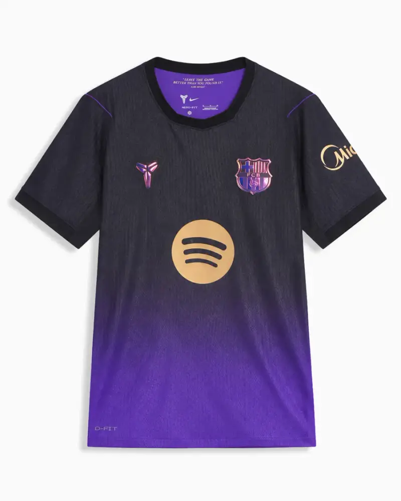 Maillot Nike x Kobe Bryant x FC Barcelona Away Homme Noir / Violet