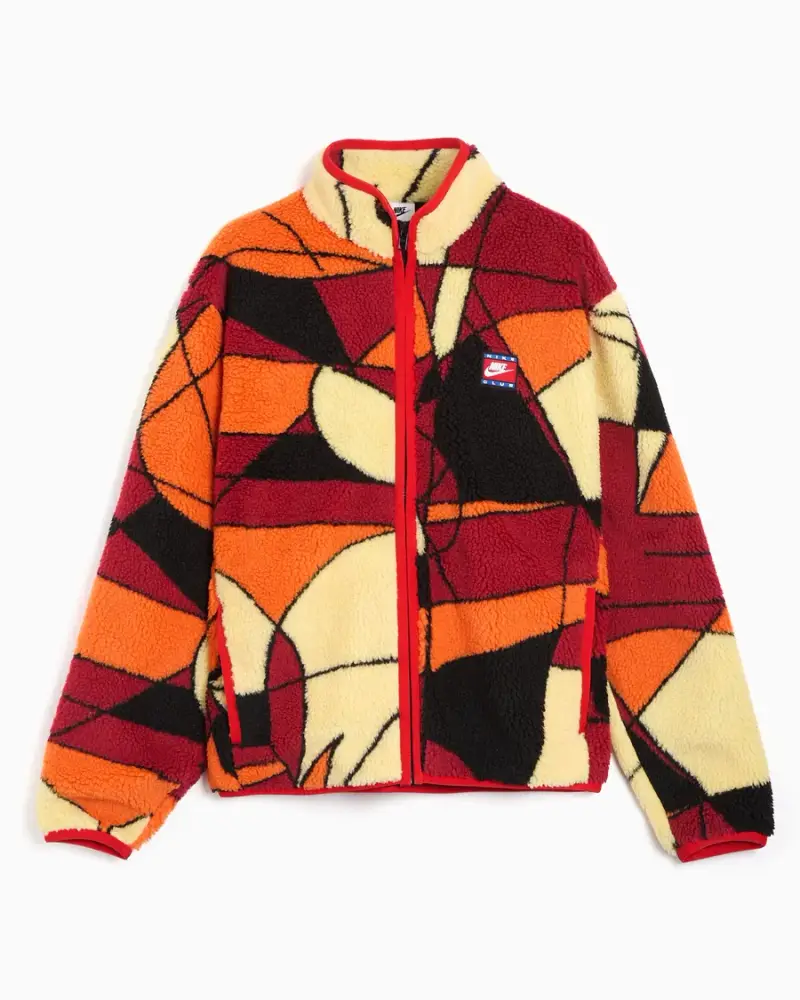Polaire graphique Nike Club Winter Homme Beige / Orange