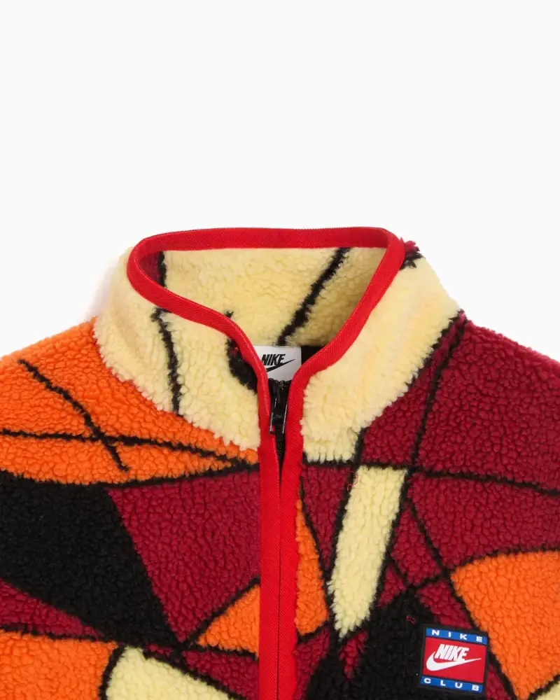 Polaire graphique Nike Club Winter Homme Beige / Orange