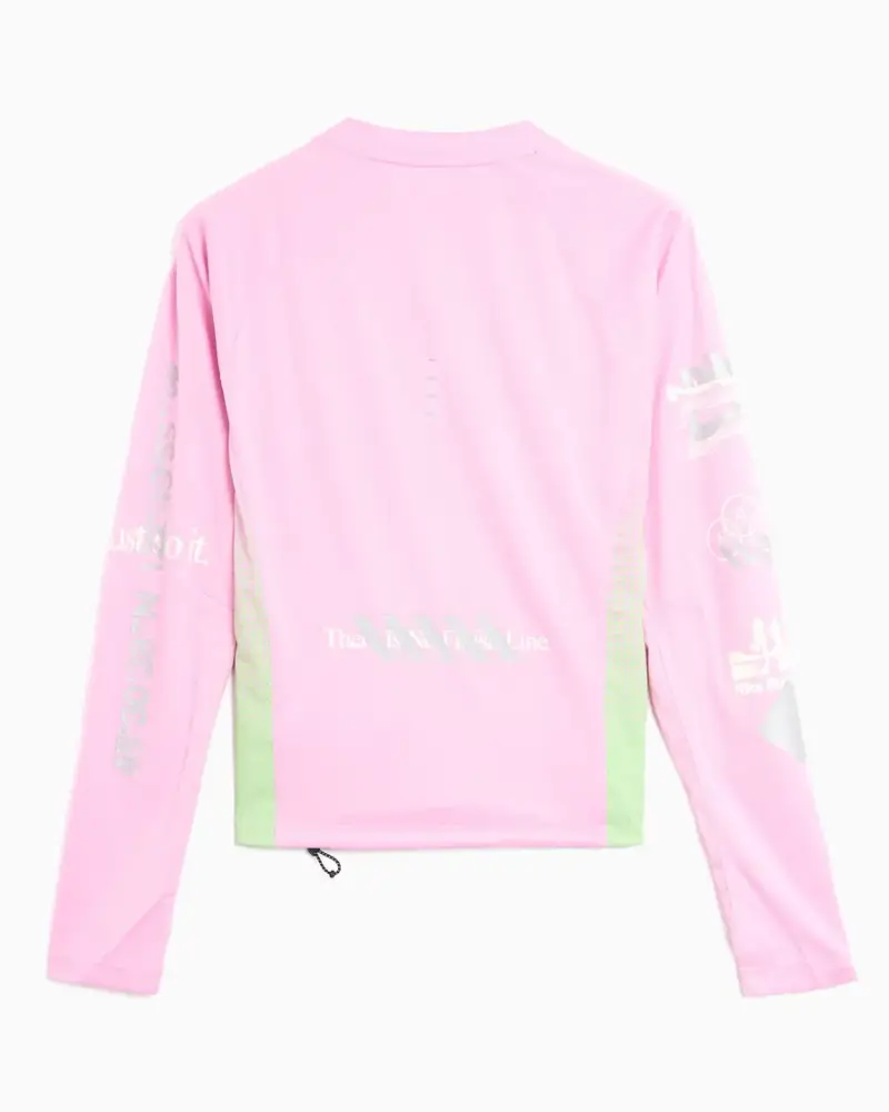 T-shirt graphique manches longues Nike Running Femme Rose