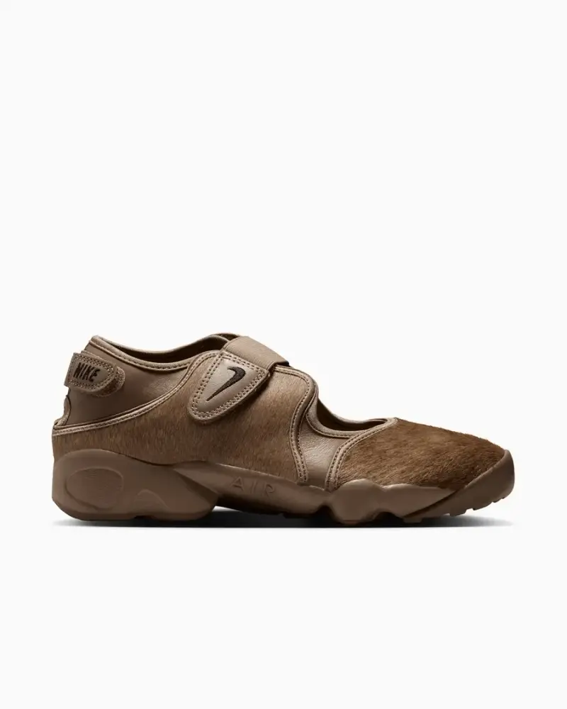 Nike Air Rift Pony Hair Femme Marron