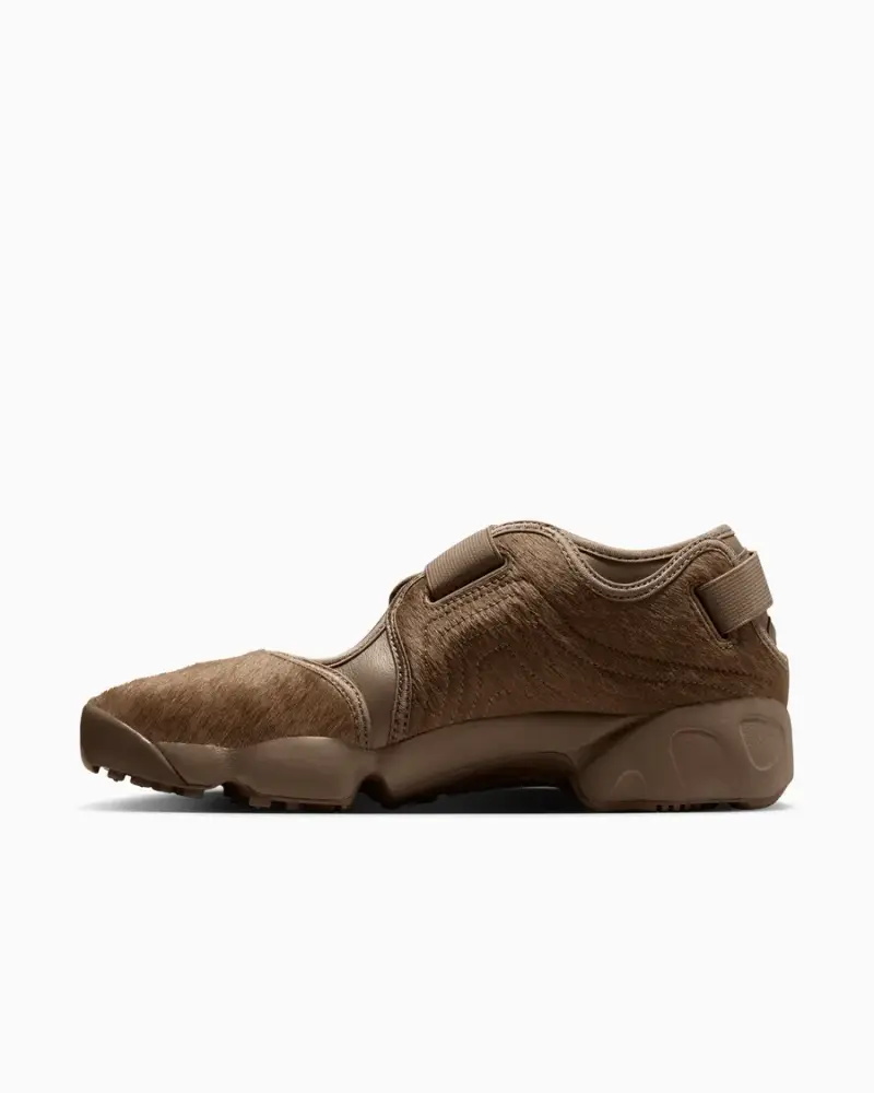 Nike Air Rift Pony Hair Femme Marron
