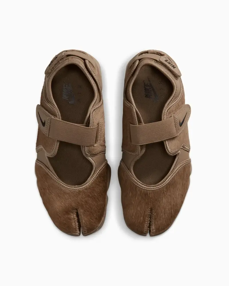 Nike Air Rift Pony Hair Femme Marron