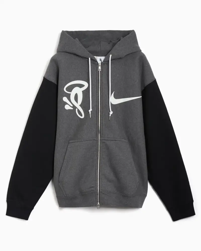 Sweat zippé graphique Nike x Central Cee Homme Gris