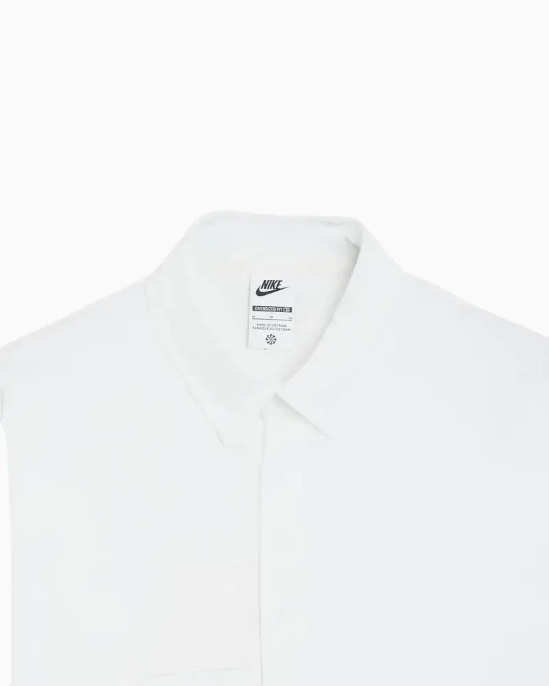 Chemise logo Nike Club Rules Oxford Homme Blanc